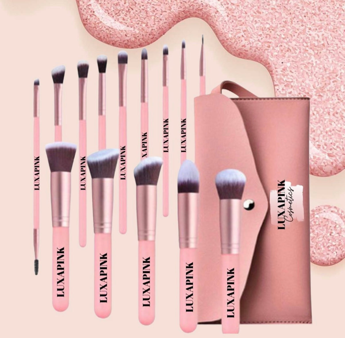 a set of makeup brushes
