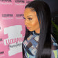 a woman with long black hair