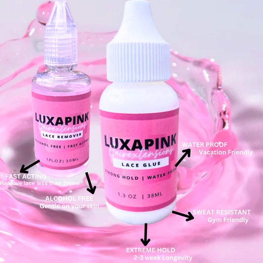 a bottle of liquid with text overlay