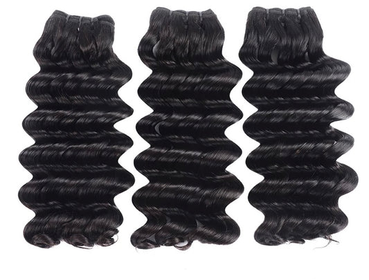 a group of black hair extensions