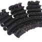 a group of black hair extensions